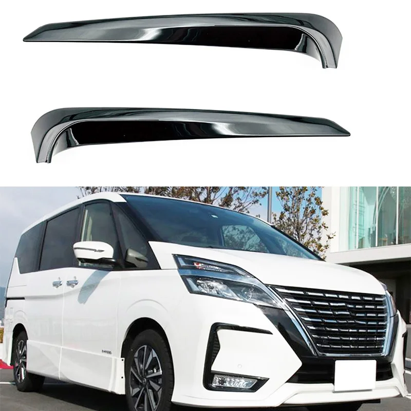 

For Nissan SERENA C28 2023 2024 Chrome Fog Light Cover Front Strip Car Exrerior Accessories