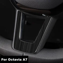 Car Interior Steering Wheel Trim Cover Decorative Panel For Skoda Octavia A7 MK3 2014-2019