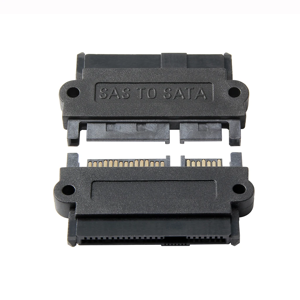 Professional SATA to SFF-8482 SAS 180 Degree Angle Adapter Converter Straight Head for motherboard Drop Shipping