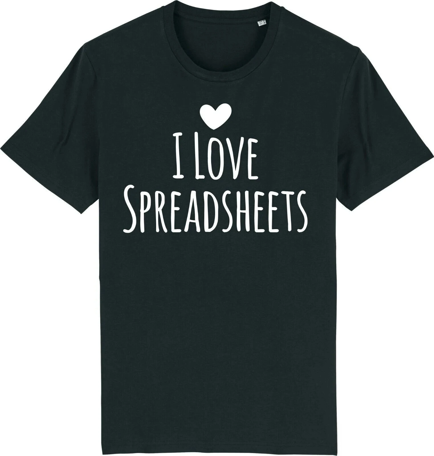 Men's Summer Fashion Casual Short-sleeved Shirt  I Love Spreadsheets Computer Geek Programmer It Tech Funny T-shirt