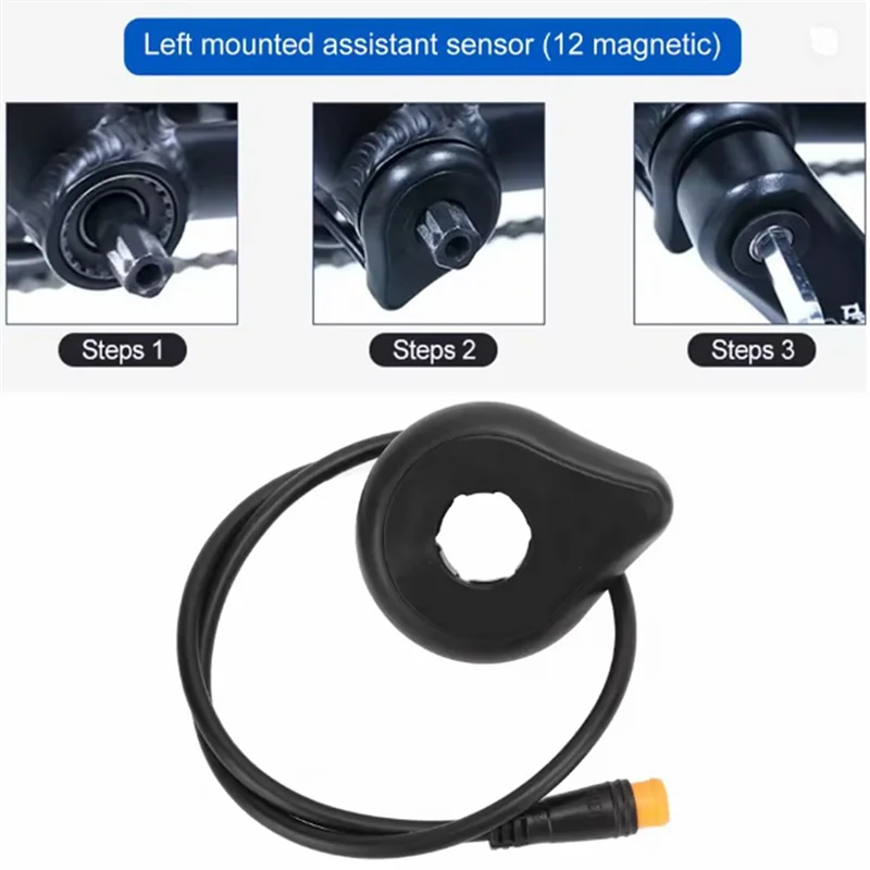 For OUXI V20 E-BIKE Compatible IMAGE Pedal Assist Sensor With Waterproof Connector Install Cable Magnet Assistance Sensor