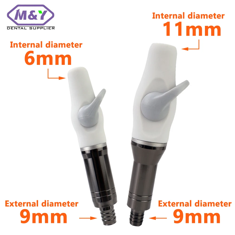 Dental Weak Suction Head Saliva Ejector Suction Silicone Rubber Handpiece 9mm Connect For Dental Chair Spare Dentistry Accessory
