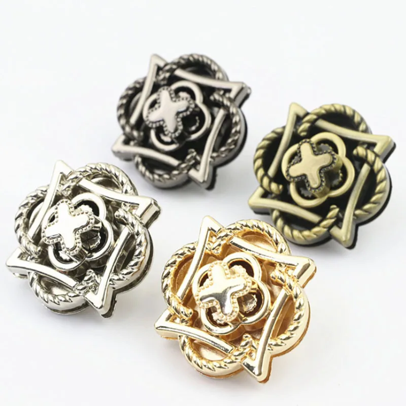 1pcs Metal Flower Shape Petal  Turn Lock Twist Lock Clasp for Leather Craft Women Bag Handbag Shoulder Bag Purse DIY Accessories
