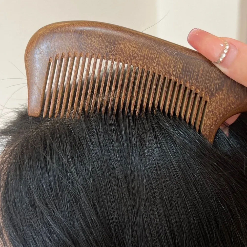 Hot Natural Labor Wooden Comb Meridian Massage Anti-static Massage Comb Straight Curly Hair Wood Comb Girl