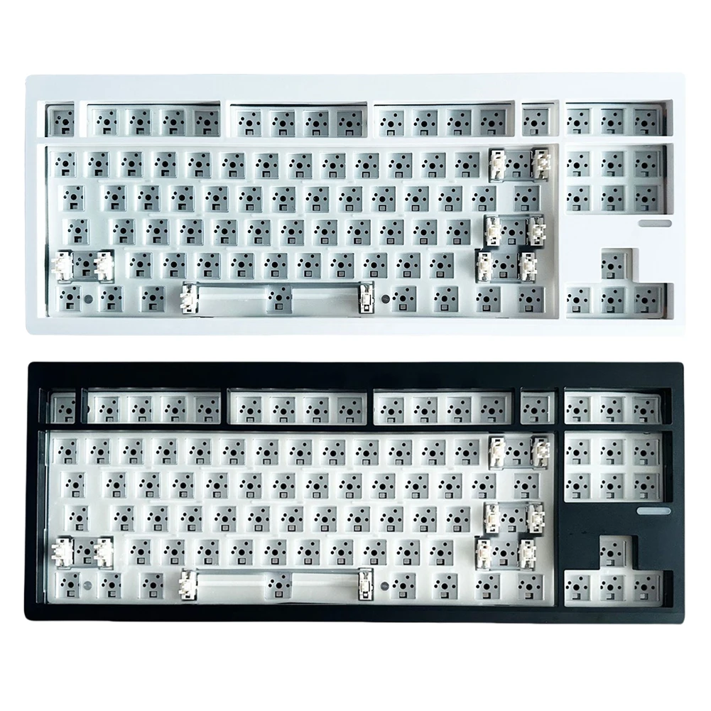 有線メカニカルキーボードキット,カスタマイズ可能,RGBバックライト付き,ワイヤレスガスケット構造,2.4g,BT 5.0