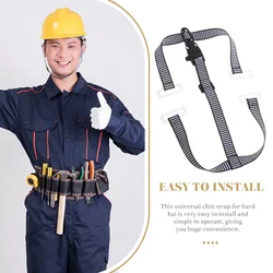 1pcs Safety Accessories Y-shaped Chin Strap Four-point (black) Hockey Straps Hat Adjustable Caps Helmets Hard Lifting chin strap