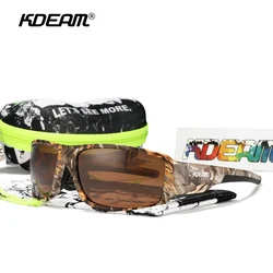 KDEAM Performance Polarized Sunglasses For Men Printing Pattern Designing Frame Glasses Transmittance Cat.3 Men's Sports Goggles