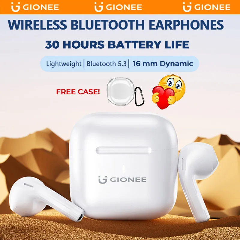 [Flagship] Gionee JL006 Bluetooth Earphone Lightweight Wireless Earbuds 16mm Dynamic Better Sound Headphones