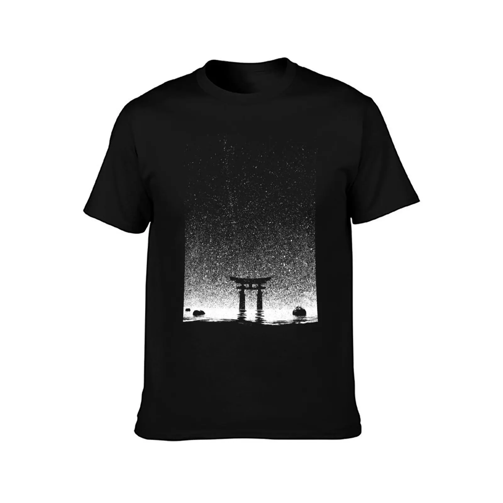 Japan Night at Torii Gate T-Shirt Sport Basic Moisture Wicking Tee T-Shirt