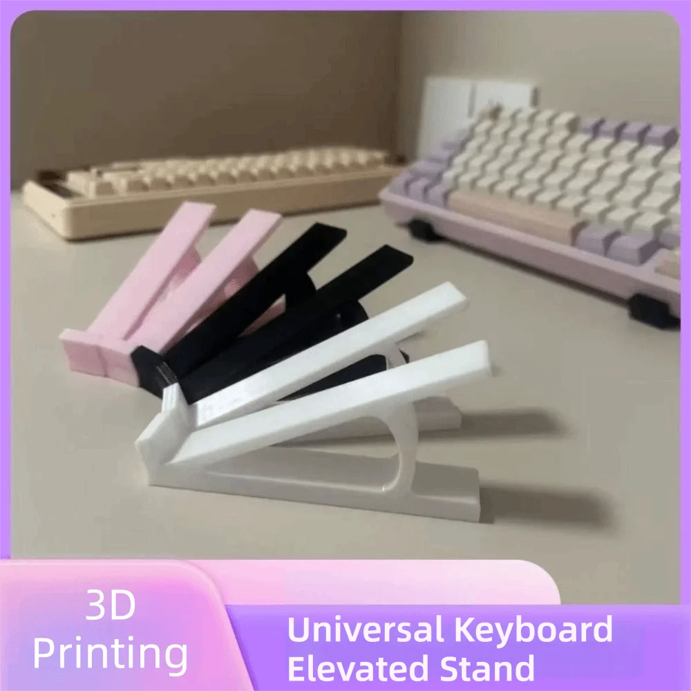 1 Pair New Portable Keyboard Elevated Stand Accessories Raised Keyboard Angle Computer Keyboard Riser Plastic Monitor Holder