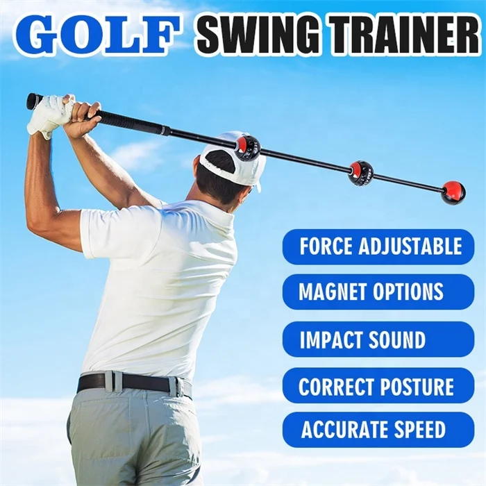 Golf Warming Up Stick Golf Training Aids Swing Golfer Correct Posture Coaching Practice Golf Swing Trainer With Sound