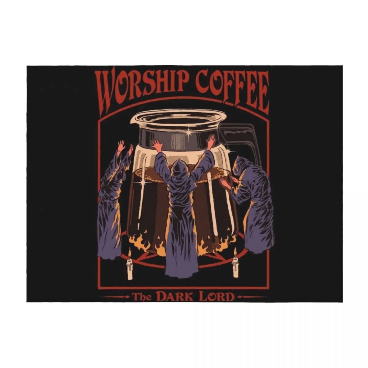

Worship Coffee Throw Blanket Decoratives Decorative Sofa Winter beds Shaggy Blankets