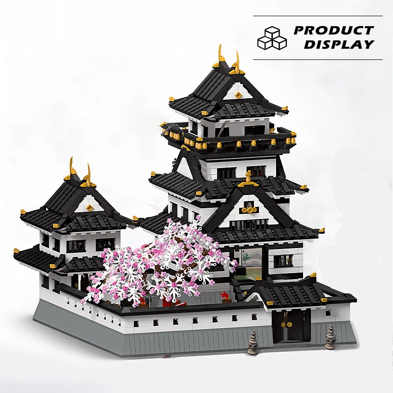 Kumamoto Castle Modular Building Blocks Big Model Set Himeji Castle 4148PCS Assembly Desktop Decoration Bricks Kid Toys For Gift