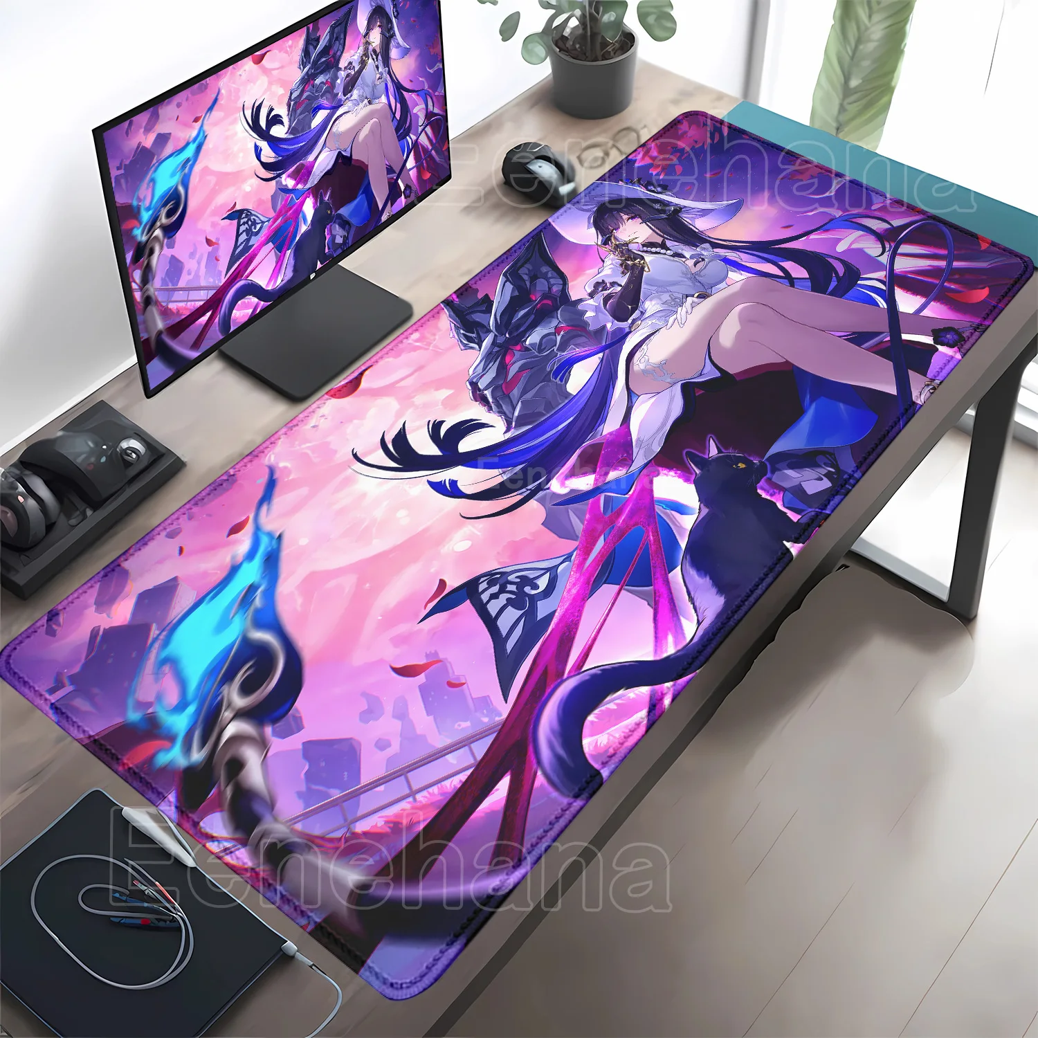 

Honkai Star Rail The Dahlia HD Печатный игровой коврик для мыши Компьютерная игровая клавиатура Резиновый коврик для мыши ПК Офис 400x900 мм XXL Настольный коврик