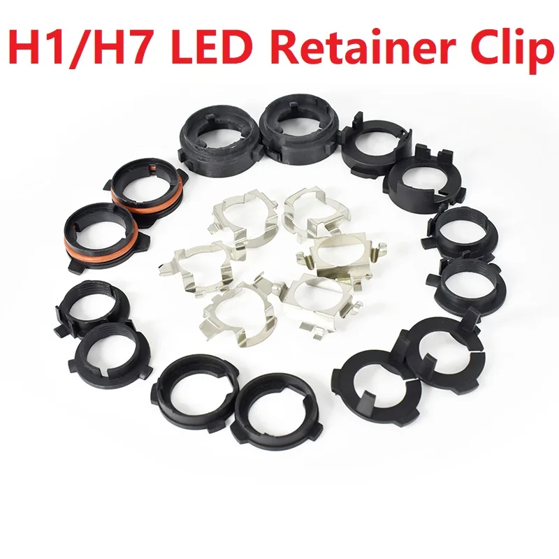 10Pcs H7 LED Car Headlight Bulb Base Holder Adapter Socket H7 Retainer for Benz BMW Audi Auto Headlamp Mount Stand for Nissan VW