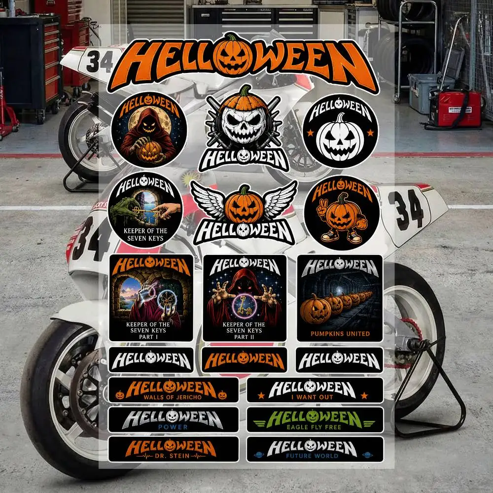 Halloween-Aufkleber, wasserdichte Vinyl-Sticker für Motorräder, Autos, Fahrräder, Skateboards, Laptops, Wasserflaschen, Handyhüllen