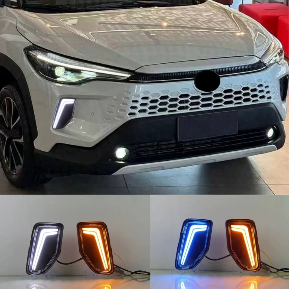 Fog Lamp front daytime running light assembly for Toyota Corolla Cross 2025 2026 convert Turn signal 2pcs