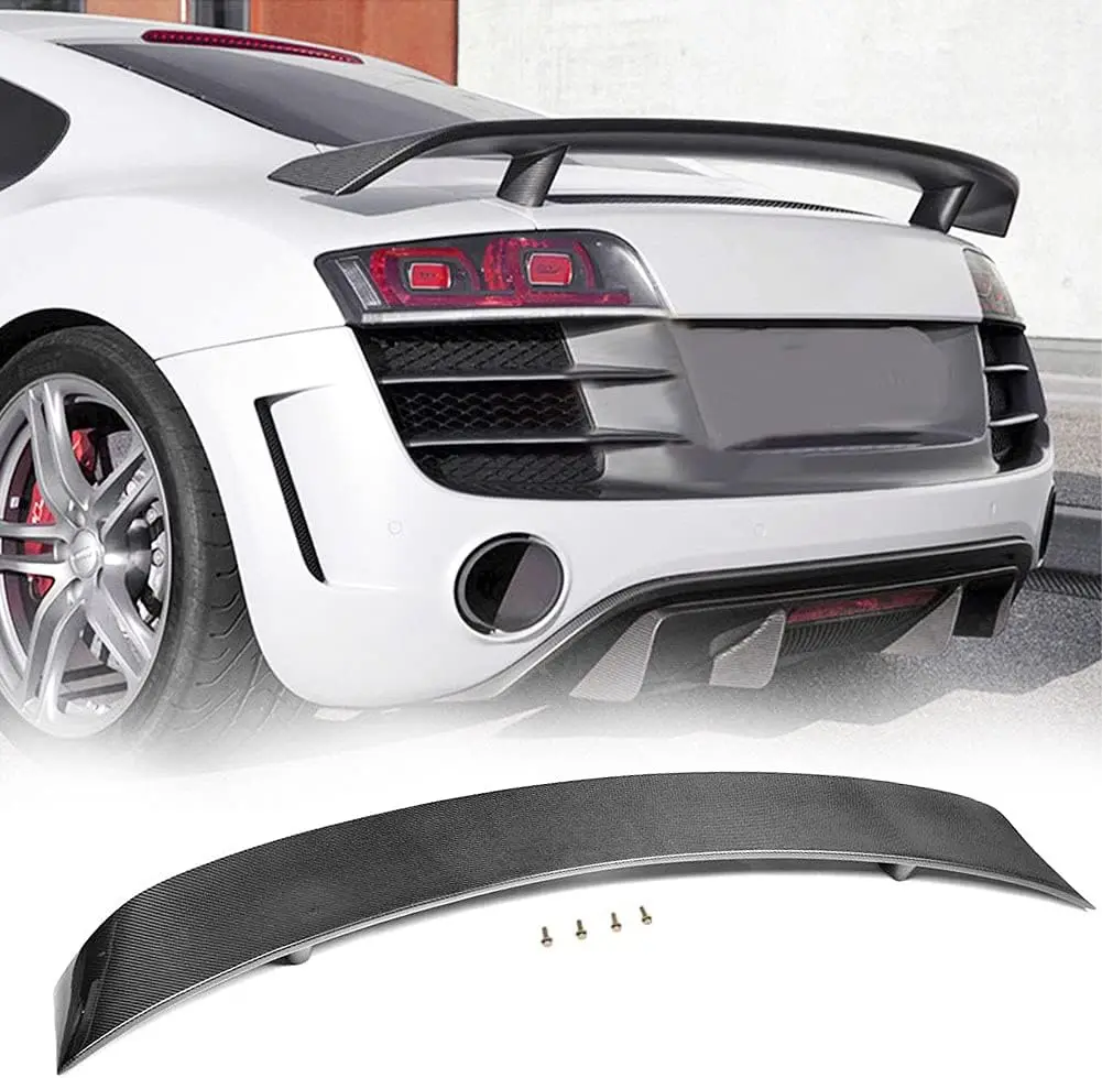 CF Carbon Fiber Rear Boot Spoiler Wing For Audi R8 GT V8 V10 2008- 2014