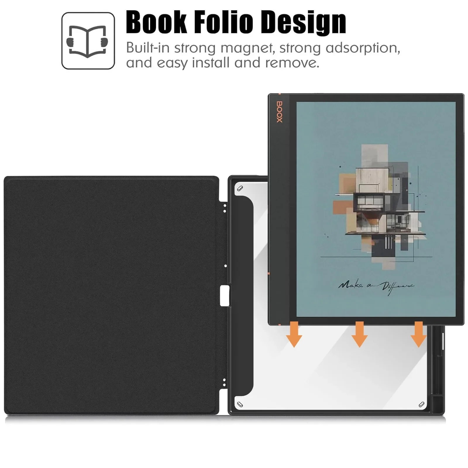 

Бесплатная прозрачная задняя крышка из ТПУ для Funda Onyx Boox Note Air 3 C (2023) 10,3 дюйма, смарт-чехол-карандаш с акриловой задней крышкой