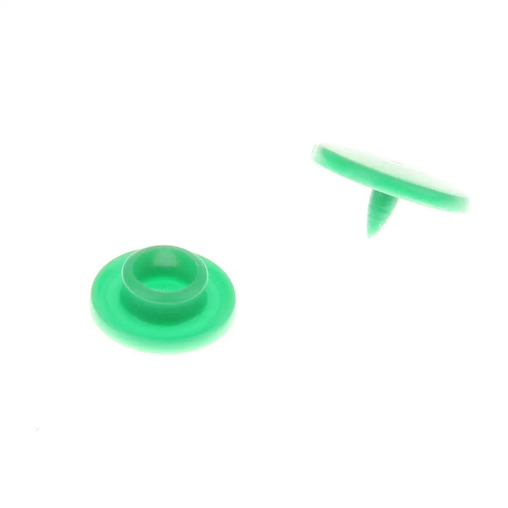 Resin Snap Button Kit Multicolor Plastic Poppers Fastener Set for Sewing Handmade Baby Bibs and Craft Projects