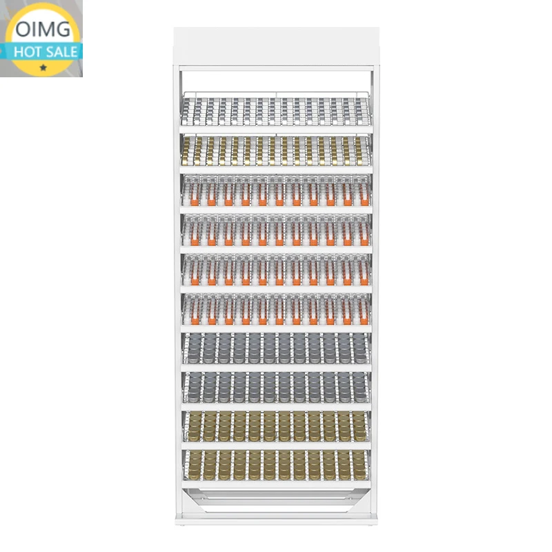 Supermarket Floor Display Rack Stand Metal Material for Perfume Nail Polish Cosmetic Shelf Retail Display