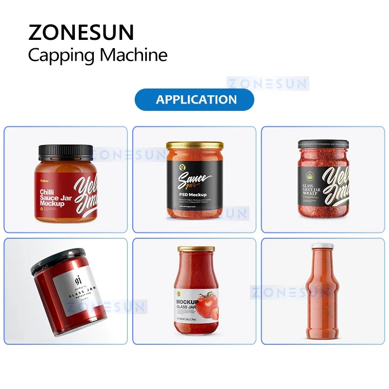 ZONESUN Automatic Twist Off Cap Capping Machine With Cap Feeder Botter Cap Sealer Elevator Servo Motor Gripper ZS-XG440T