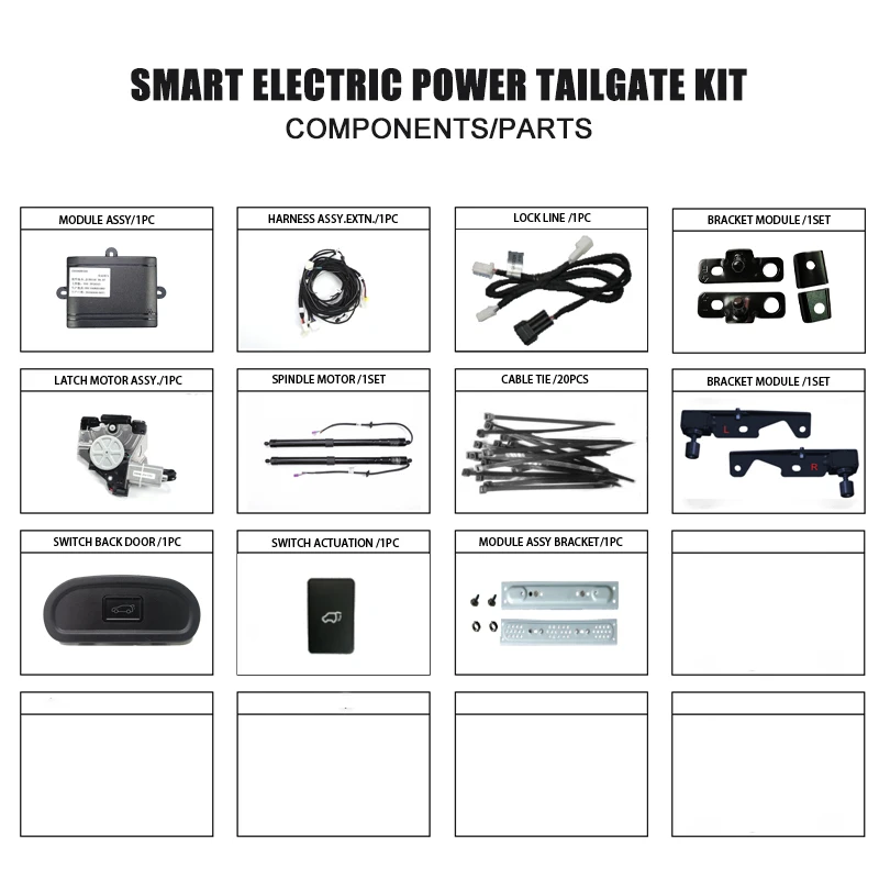 Power Lift Gate Smart Power Tailgate Lift Strut Optional Foot Sensor For Toyota Sienna