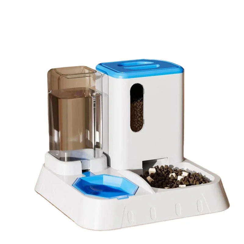 New Design for Indoor Small and Medium-sized Cats and Dogs Automatic Cat Food Water Dispenser Set Gravity Pet Self-feeder