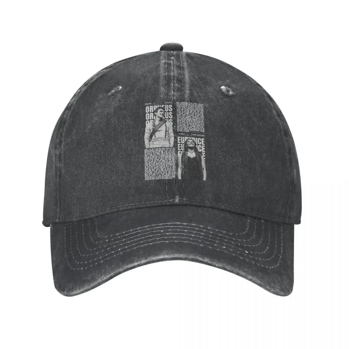 Baseball Cap ORPHEUS & EURYDICE Lover Stuff Men Women Fashion Distressed Denim Hadestown Musical Headwear