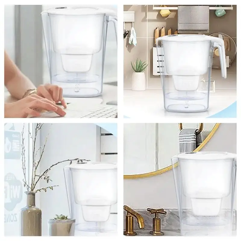 Water Filter Pitcher Water Filter Dispenser Countertop With Filter Change Indicator Domestic Quick Fill-Up Water Kettle For