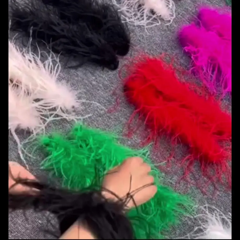 Anklet Children Gift Cuff Sleeves Slap Bangle Ostrich Feather Slap Bracelets Hair Accessories Wristband Patting Circle