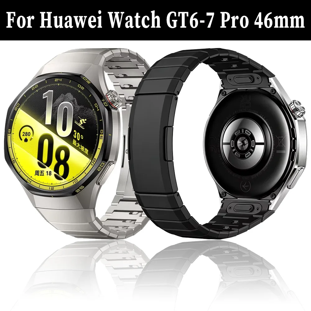 No Gap Titanium Alloy Strap For Huawei Watch GT6 Pro 46mm Official Quick Release Lightweight Advanced Bracelet Watch GT7Pro 46mm