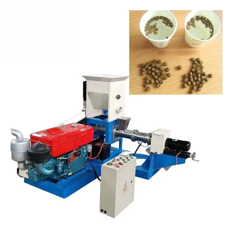 حار بيع سعر المصنع التلقائي آلة بثق أعلاف الأسماك العائمة آلة معالجة أعلاف الأسماك #1