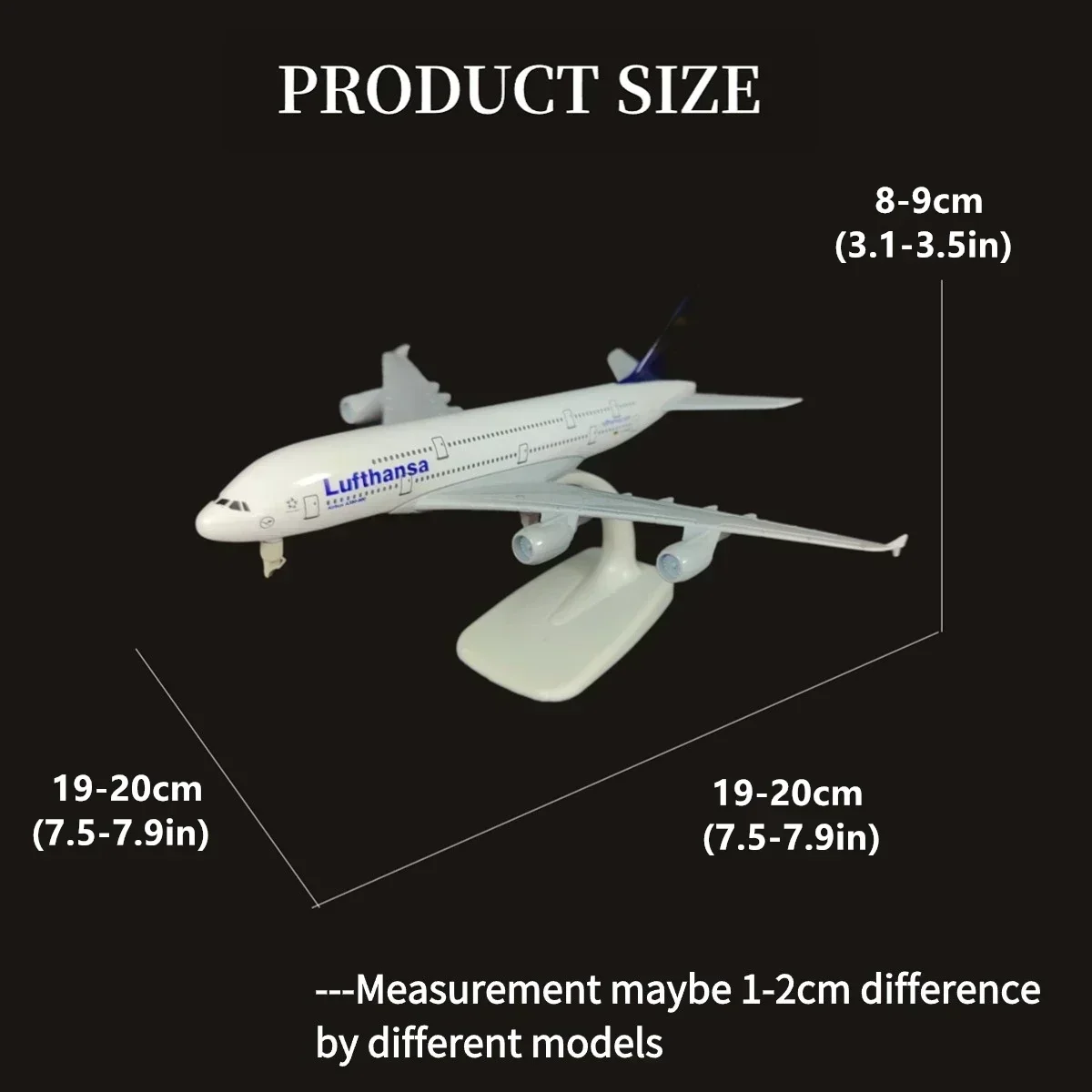 نموذج طائرة معدنية دييكاست بمقياس 7.5 بوصة لعبة ايرباص بوينغ ATR كونكورد 747 MD11 C919 طبق الأصل للطيران لعبة فنية مصغرة للأطفال الأولاد