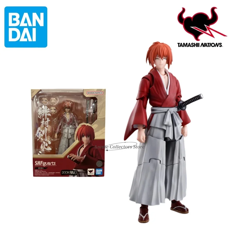 

Spot Bandai S.H.Figuarts Rurouni Kenshin Himura Kenshin Anime Character Model Toy Boy Movable Doll Collection Ornaments Gift