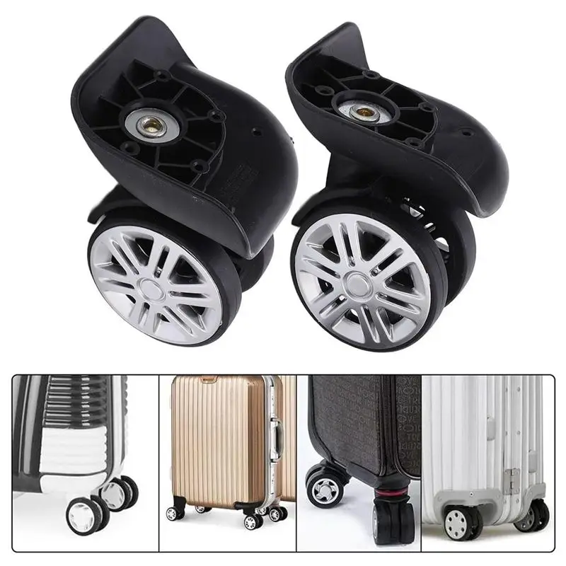 PORK-For London Fog Kit Rodinha Mala Substituicao Para Rodas De Malastravel,2 Pair A65 Luggage Replacement Wheels