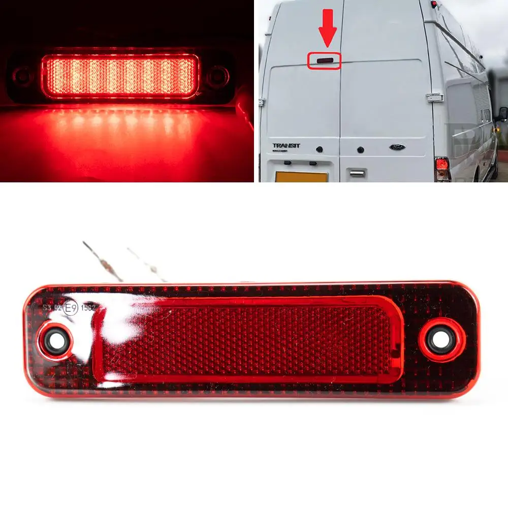 

LED High Mount Stop Lamp Brake Lights Car Lighting Upgrade Tail Lights Fit For Ford Transit 2006-2014 5128002 / 7C16 13N408AC