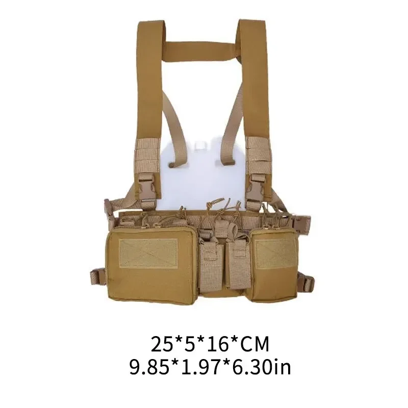 Outdoor Military Fans Tactical Chest Hanging Molle Field Training Vest Multifunctional Strap Special Camouflage Vest