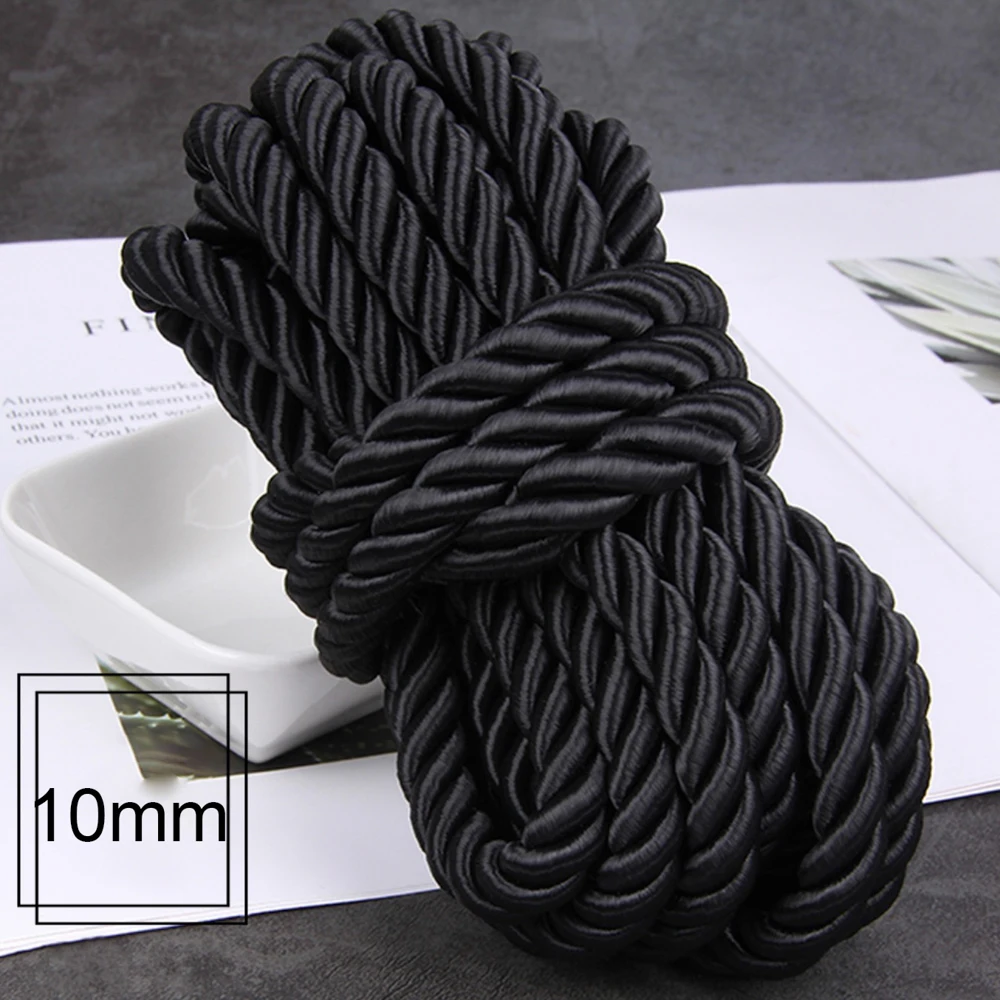 5 Meter 2/3/4/5/6mm Schwarzes Geflochtenes Seil DIY-Zubehör für die Herstellung von Handkordeln für Geschenkboxen – Detail 6