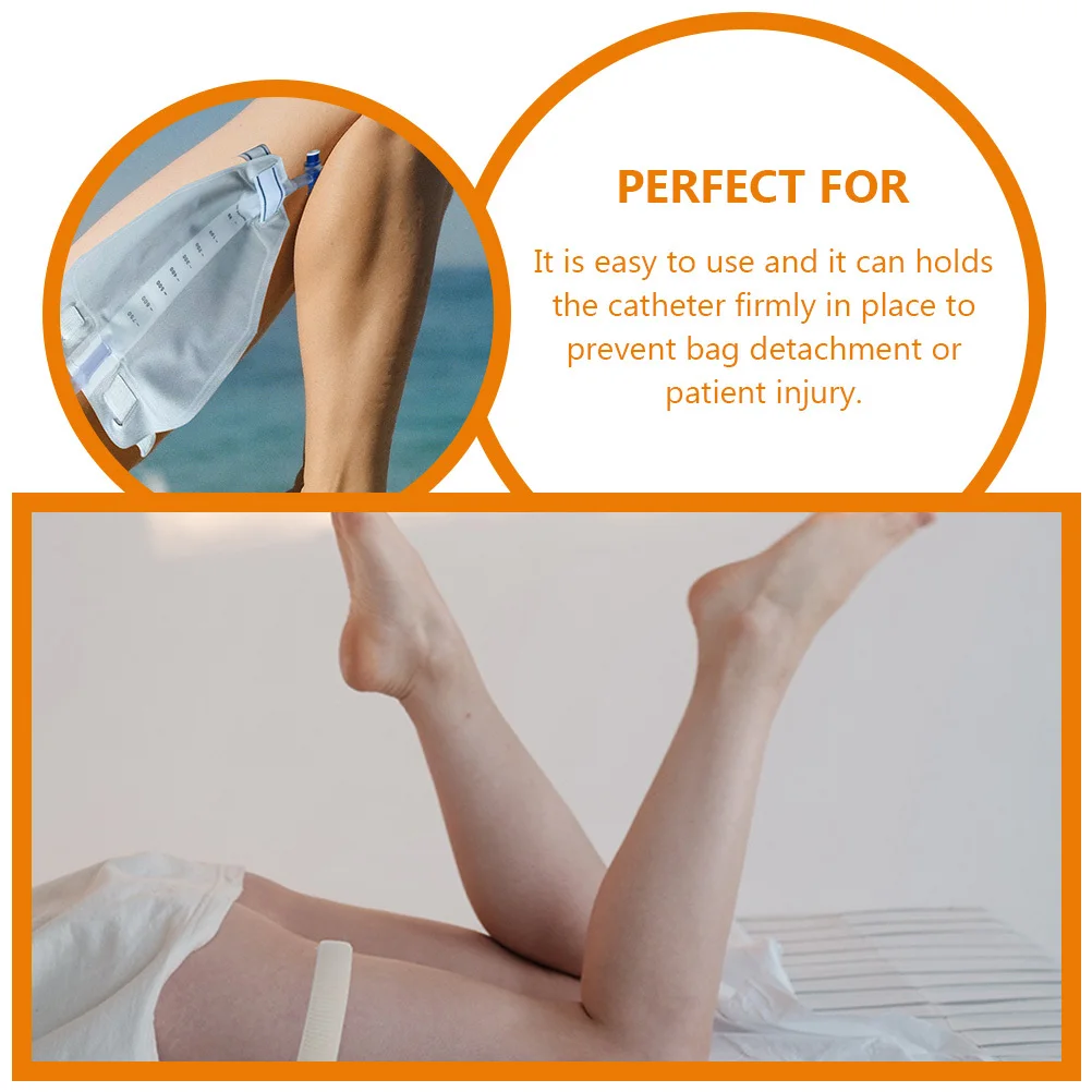 

8Pcs Urinary Bag Strap Catheter Fixation Belt Adjustable Breathable Polyester Material Easy to Use Universal Size for Secure