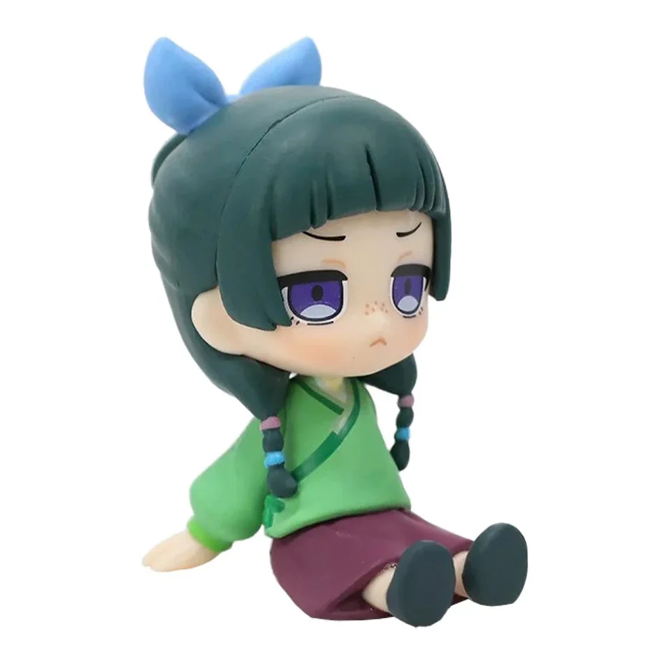 Nuovo The Apothecary Diaries Maomao Jinshi Mini Figura Anime Periferia Kawaii Seduta Giocattoli Desktop Auto Ornamenti Modello Regali