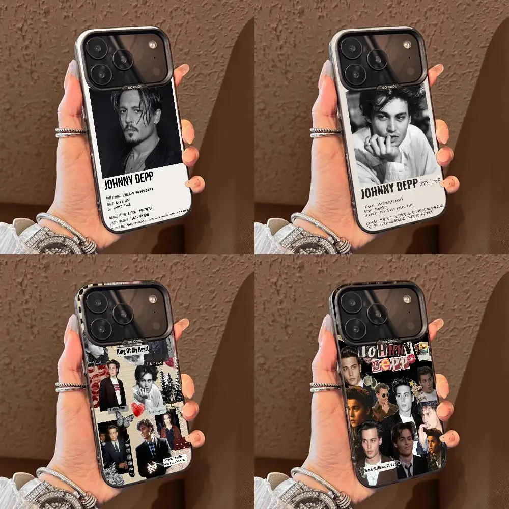 

Musician J-Johnny D-Depp Phone Case For iPhone 17,16,15,14,13,12,11,Pro,Max,Plus,E,Air,Mini Black Tpu Cover