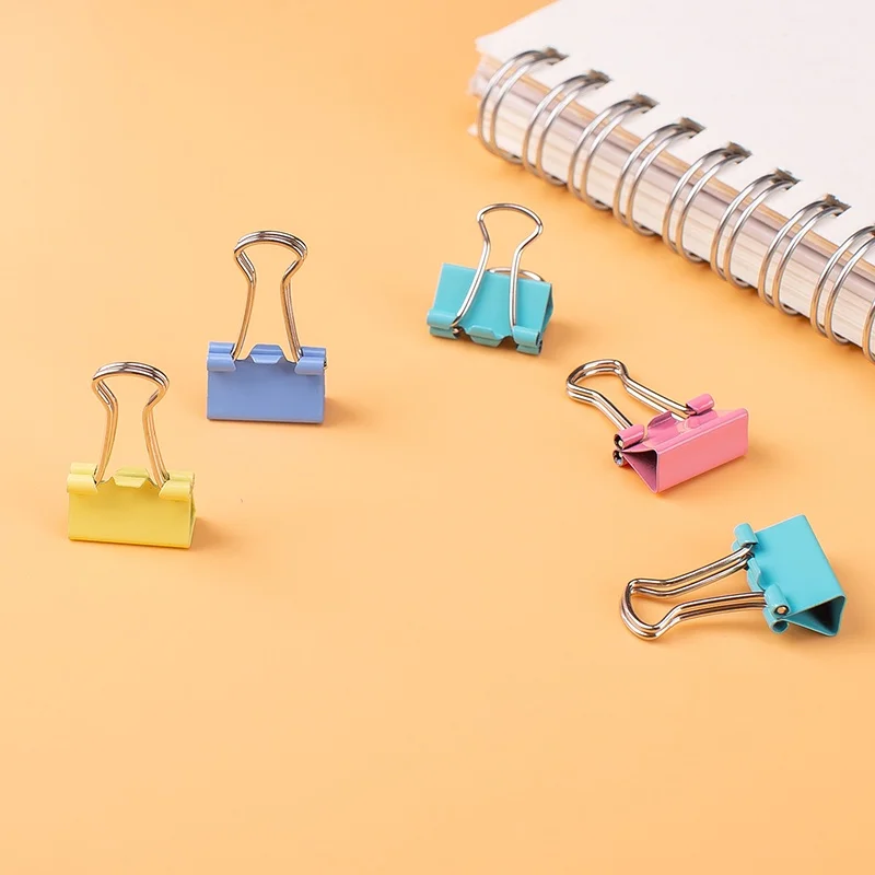 Deli 60/40/48 PCS/Box Effortless Binder Clip 4 Colors Office School Supply E8556A E8555A E8554A
