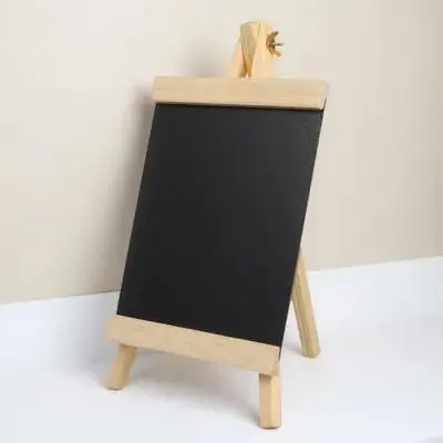 1 قطعة علامة السبورة الصغيرة خشبية الدائمة السبورة الحامل رسالة مجلس قائمة الزفاف عرض المطبخ مطعم استخدام خفيفة الوزن #6