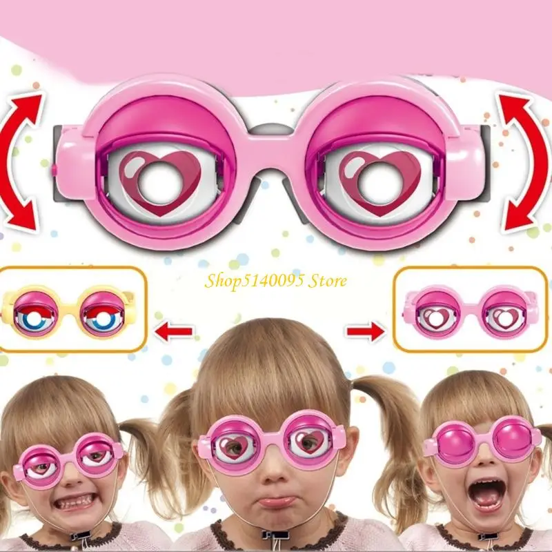 DXAE Eyes Blazing Glasses Pull String Activation for Children Christmas Gift Fun Costume Props Eyes Glasses