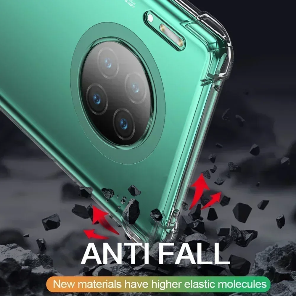 Shockproof silicone case para huawei mate 30 pro mate 20 lite, acessórios do telefone móvel