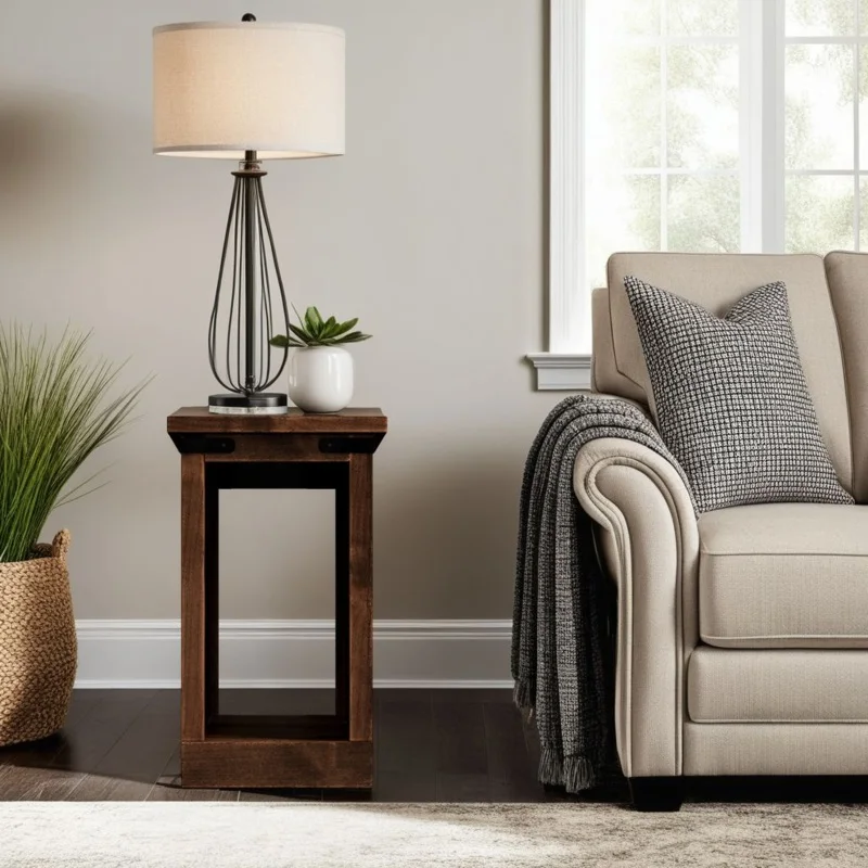 

14-дюймовый стул, сборка не требуется, отделка виски в возрасте