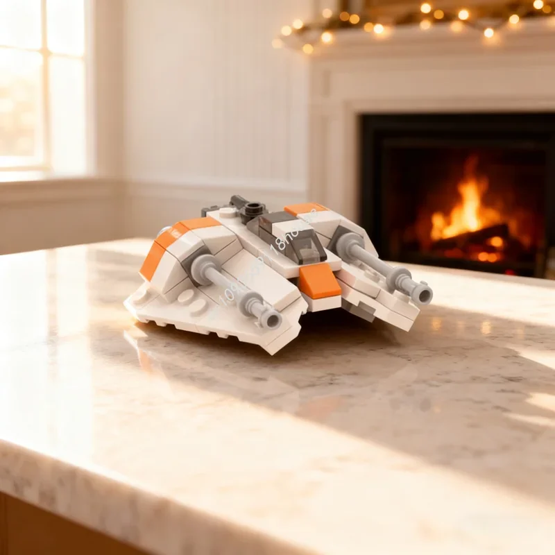 

72 детали MOC Snowspeeder: Миниатюрная модель звездолета для сборки, конструктор, архитектурная модель, идея для самостоятельной сборки, рождественский подарок, развивающая игрушка