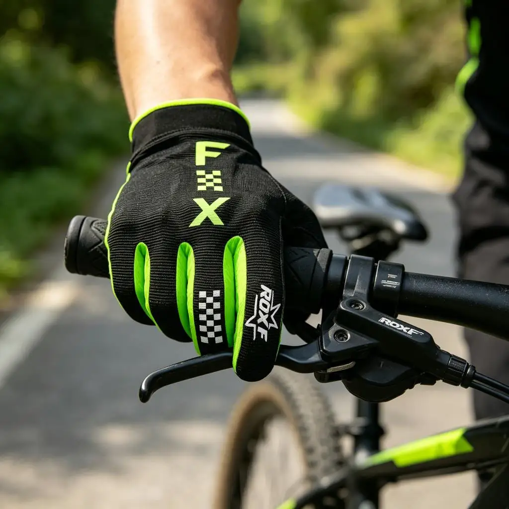 Wear‑Resistant Riding Outdoor Gloves,Adjustable Velcro Gloves for Men Women MTB Motocross All‑Terrain Bike Riding