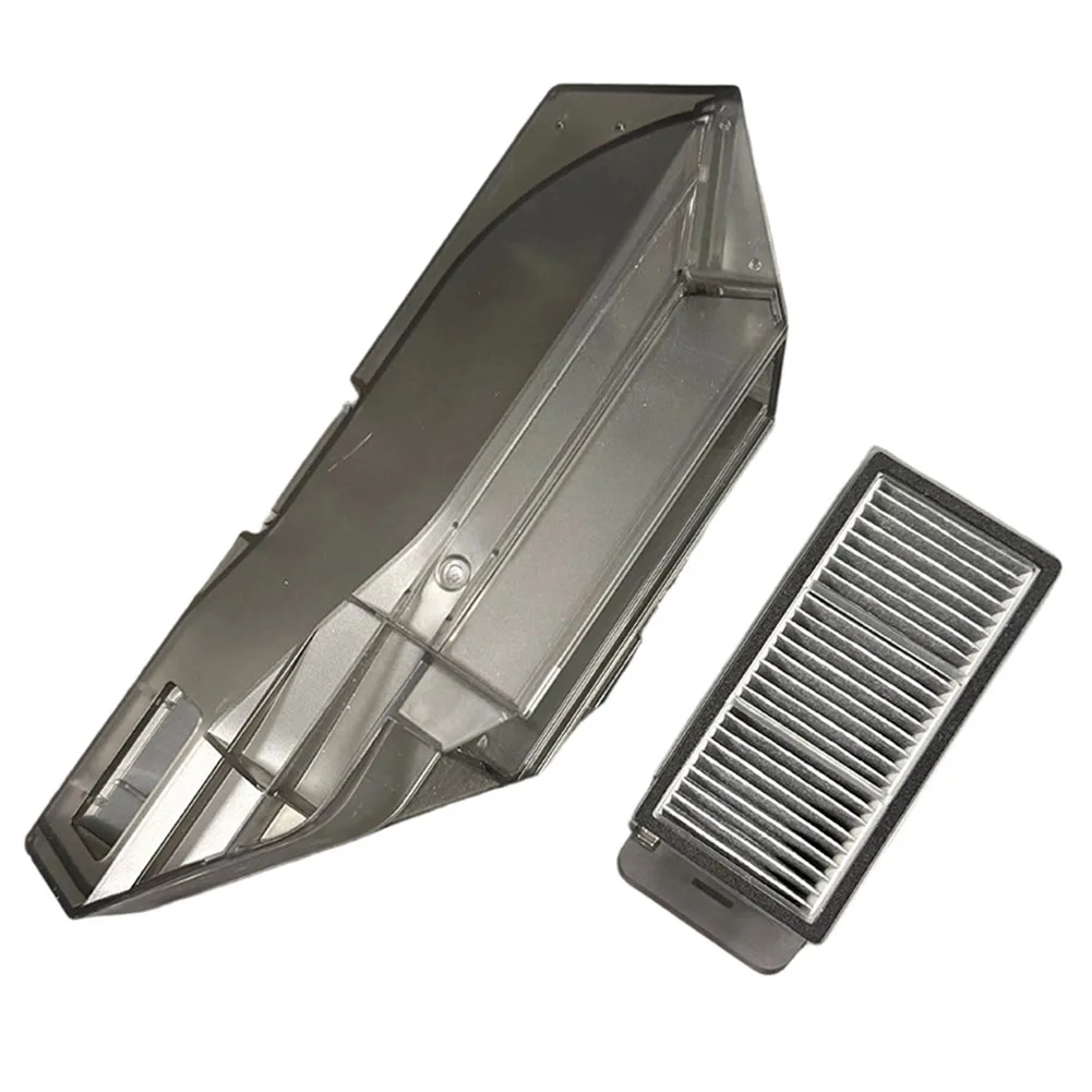2pcs Dustbin With Filter For Dreame S50 Pro Mix Ultra Robot Vacuum Cleaner Replacement Part Washable Garbage Container